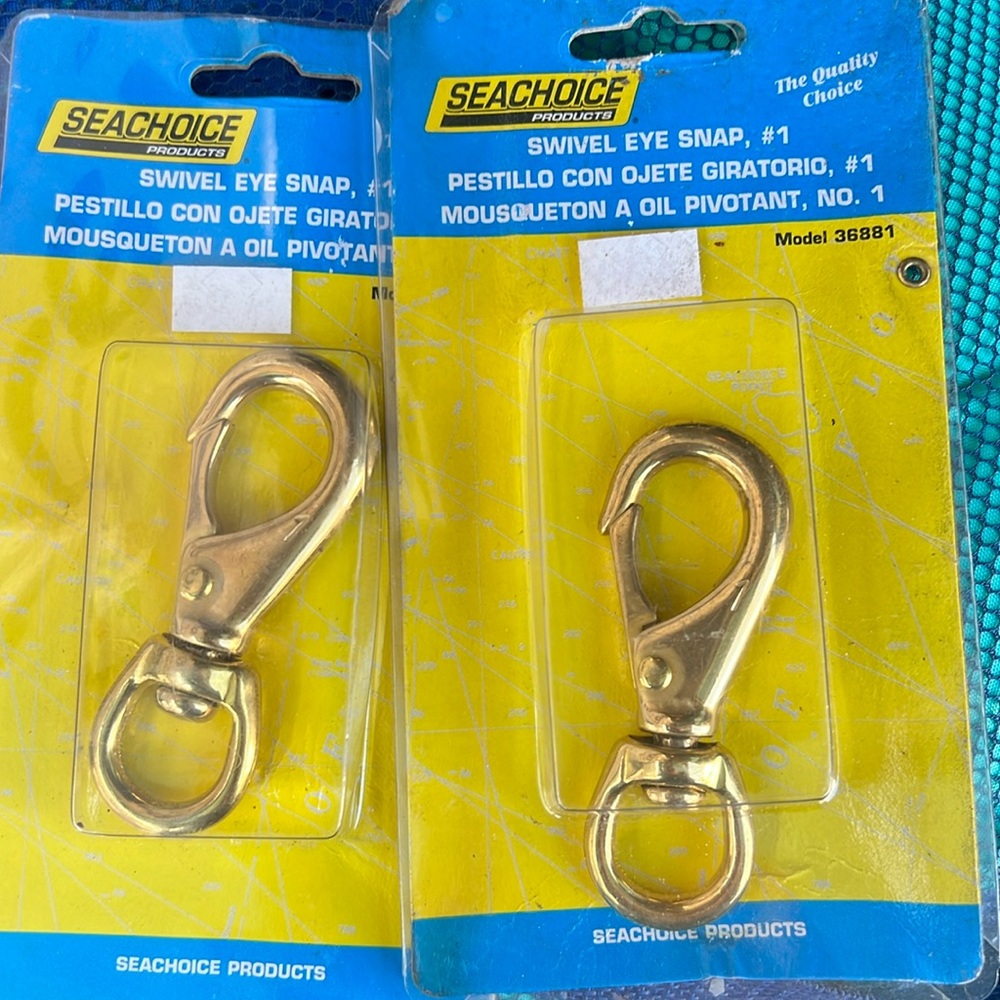 Seachoice swivel eye snap #1 set of 2